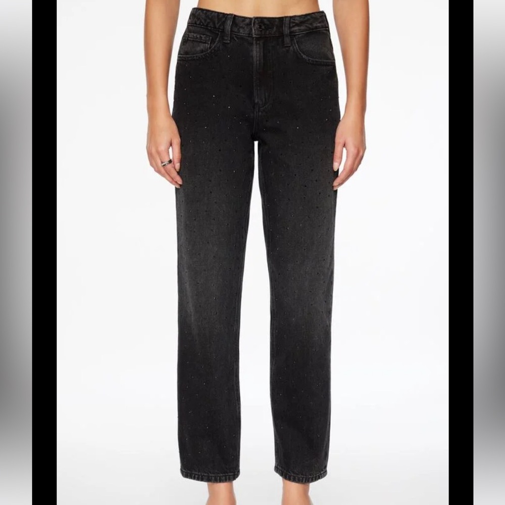 Dynamite Black Straight Leg Jeans